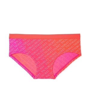 Victoria's Secret Seamless Hiphugger Panty Coral Blaze Small NEW